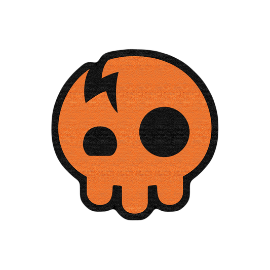 The Living Tombstone - Orange Skull Patch